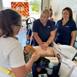 Emergency Room Nurses Teach Hands-Only CPR to the Community