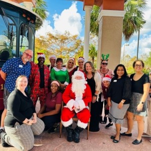 Manatee County Seniors Enjoy a Visit from Santa