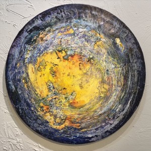 Pearl Berger Carves the Cosmos in Cold Wax at Define Gallery