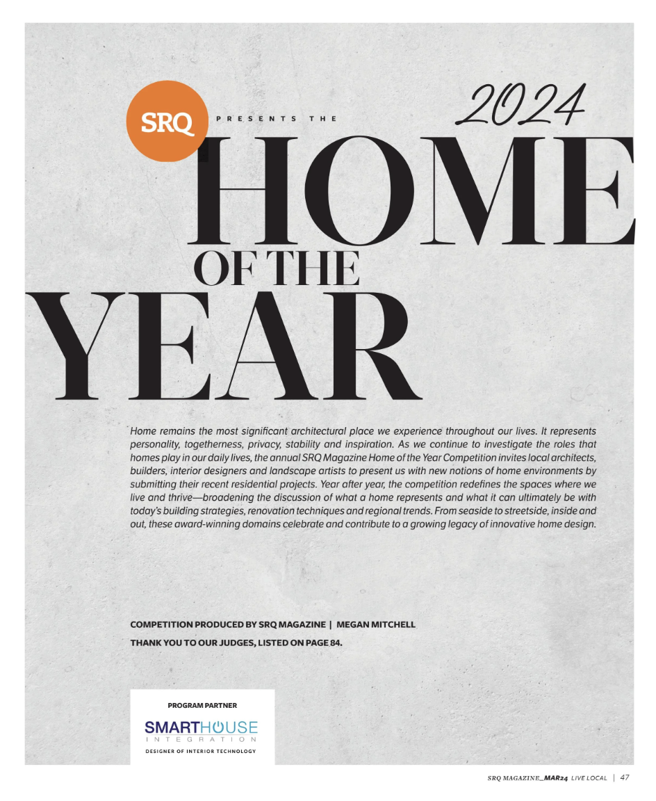 SRQ Magazine | Home of the Year - March 2024